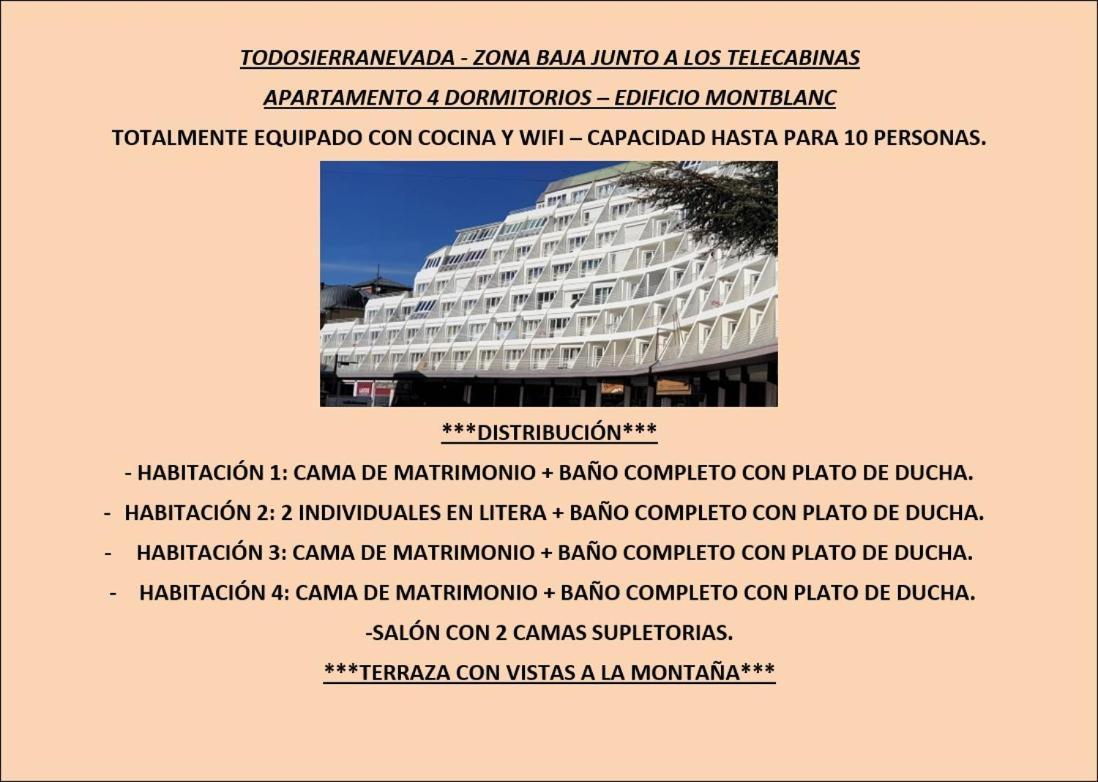 Todosierranevada Zona Baja - Apartamentos De 4 Dormitorios - Junto A Los Telecabinas Σιέρρα Νεβάδα Δωμάτιο φωτογραφία